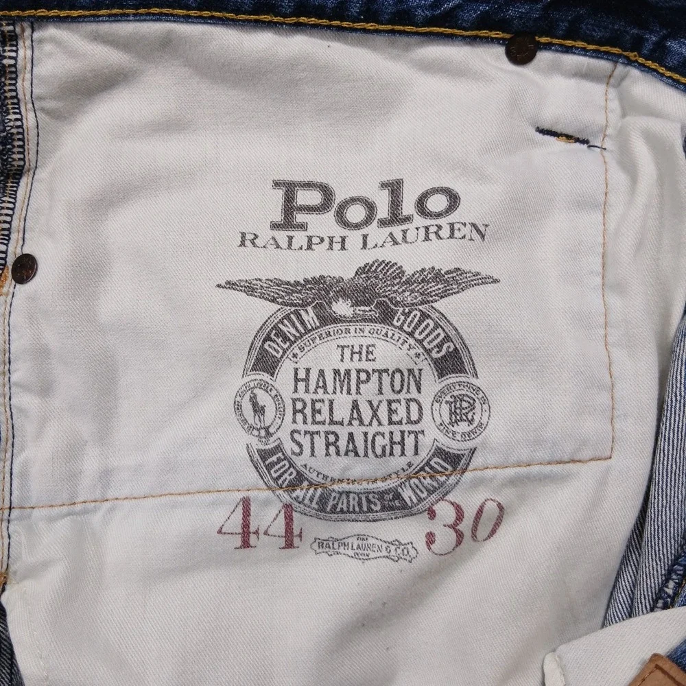 Polo Ralph Lauren Classic Fit Jeans Mens 44x30‎ Medium Wash Blue Denim